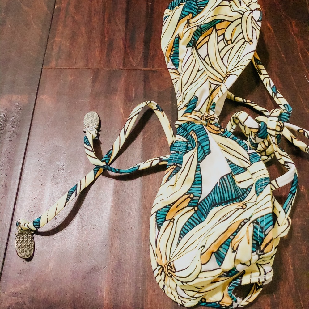 Banana Bandeau Swim Top